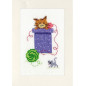 Wenskaart kit Speelse katten set van 3
