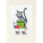 Grußkartenpackung Verspielte Katzen 3er Set