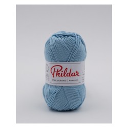 Phildar crochet yarn Phil Coton 3 azur