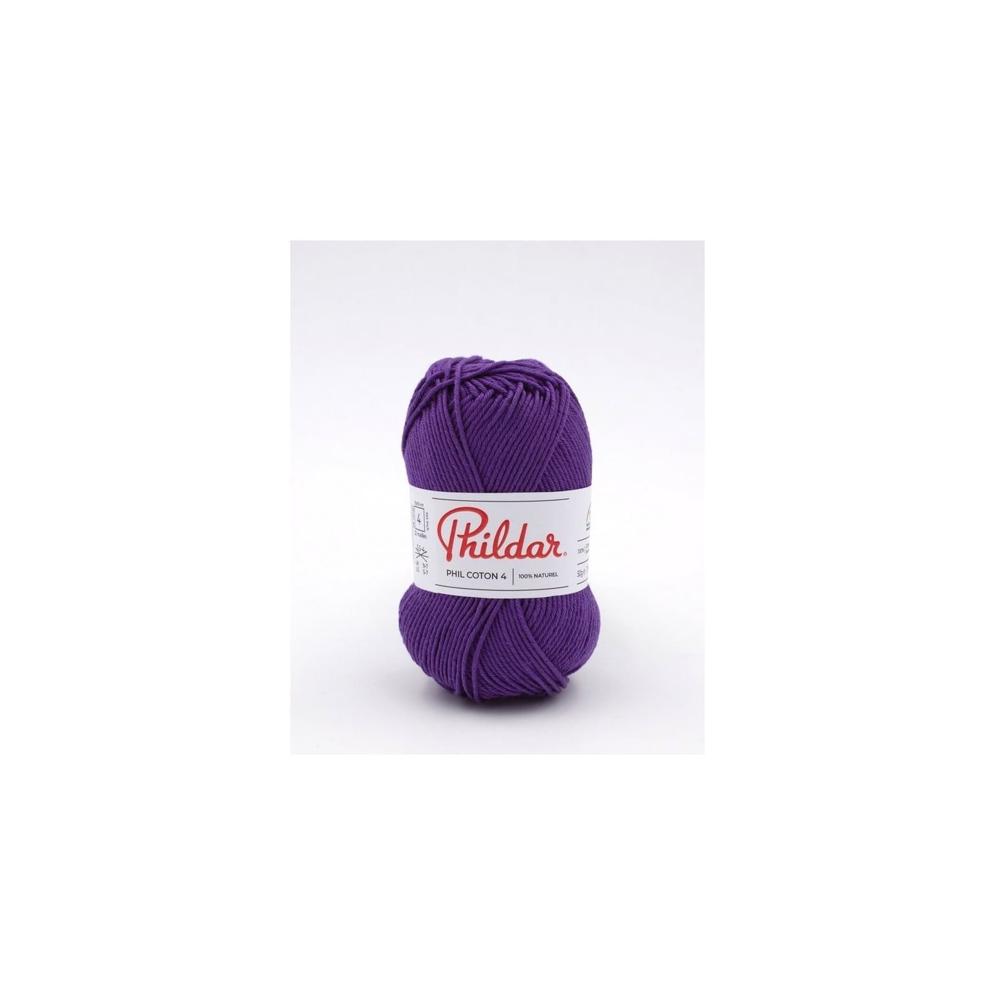 Crochet yarn Phildar Phil Coton 4 violet