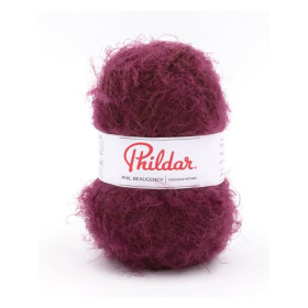 Knitting yarn Phildar Phil Beaugency Grenat