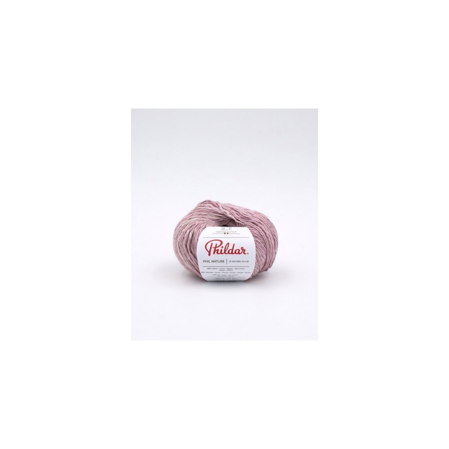 Knitting yarn Phildar Phil Nature Boise de rose