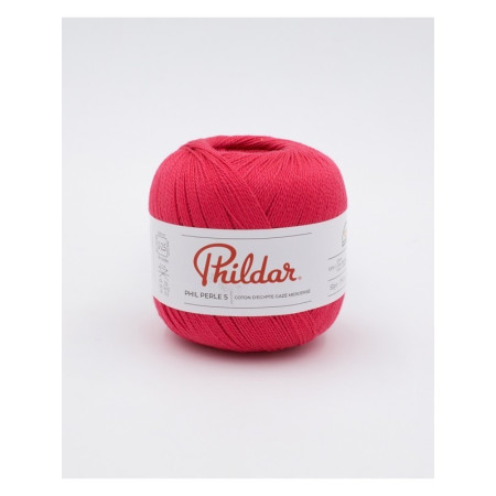 Crochet yarn Phildar Phil Perle 5 Framboise