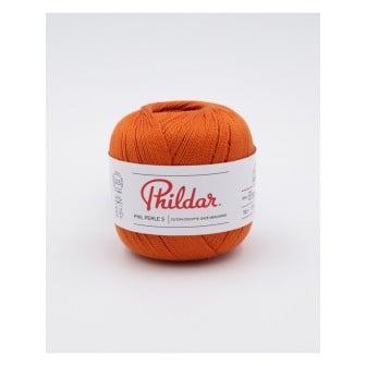 Crochet yarn Phildar Phil Perle 5 Carotte