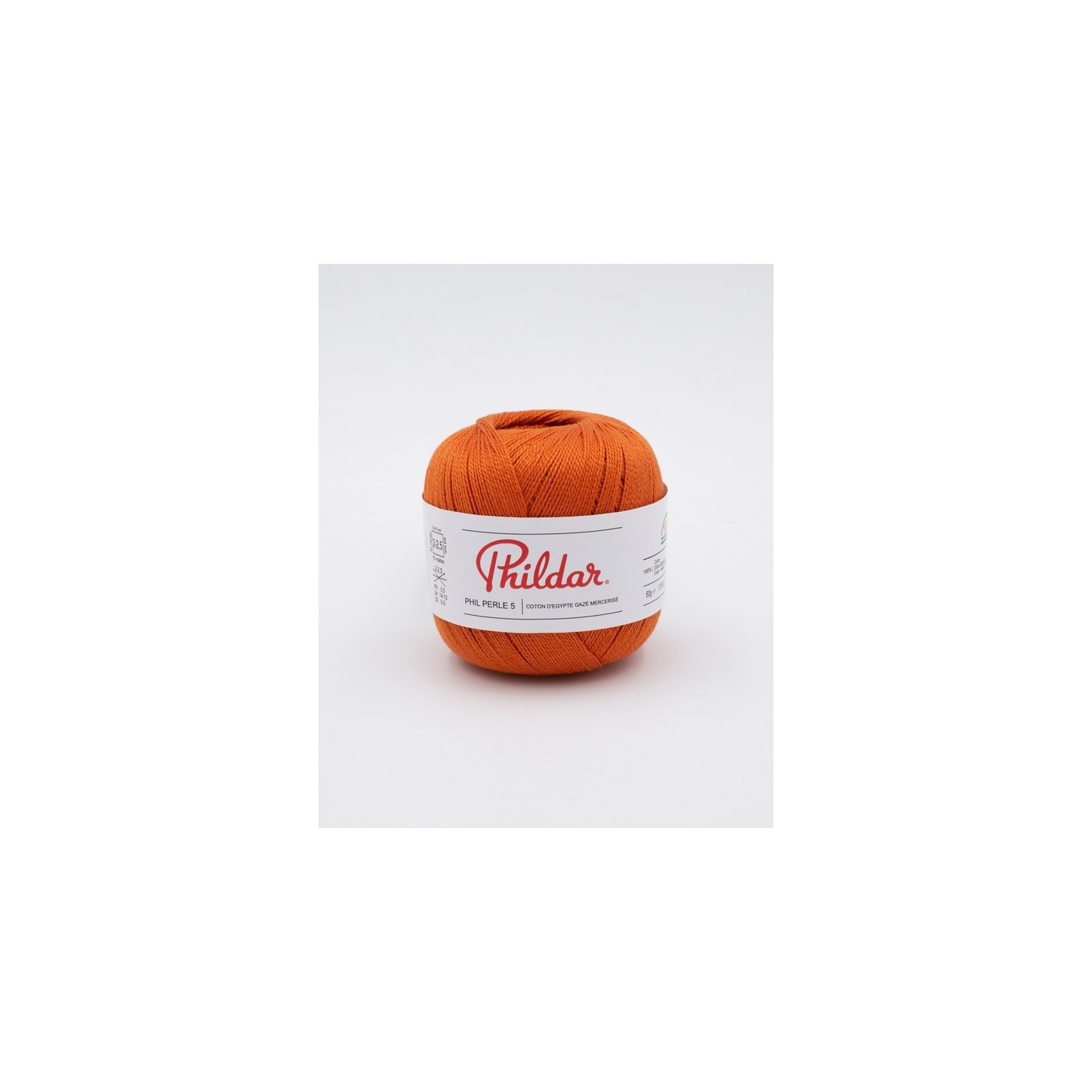 Crochet yarn Phildar Phil Perle 5 Carotte