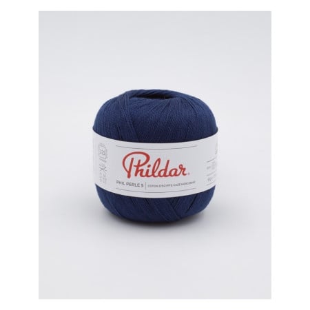 Crochet yarn Phildar Phil Perle 5 Naval