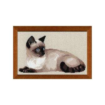Riolis Embroidery kit Thai Cat