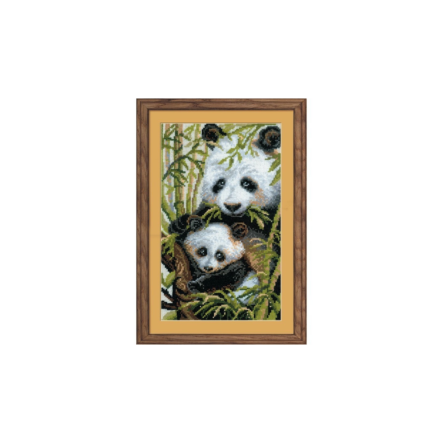 Riolis Embroidery kit Panda with Young