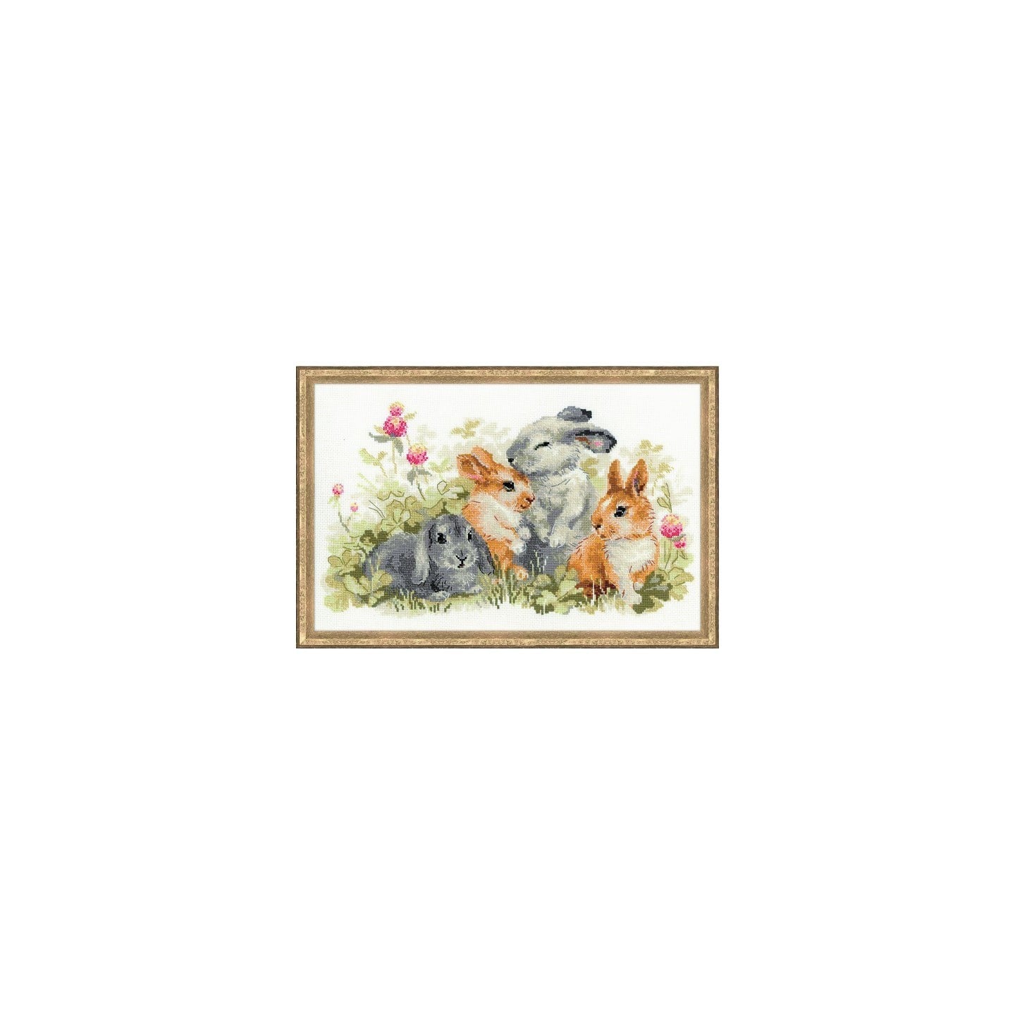 Riolis Embroidery kit Funny Rabbits