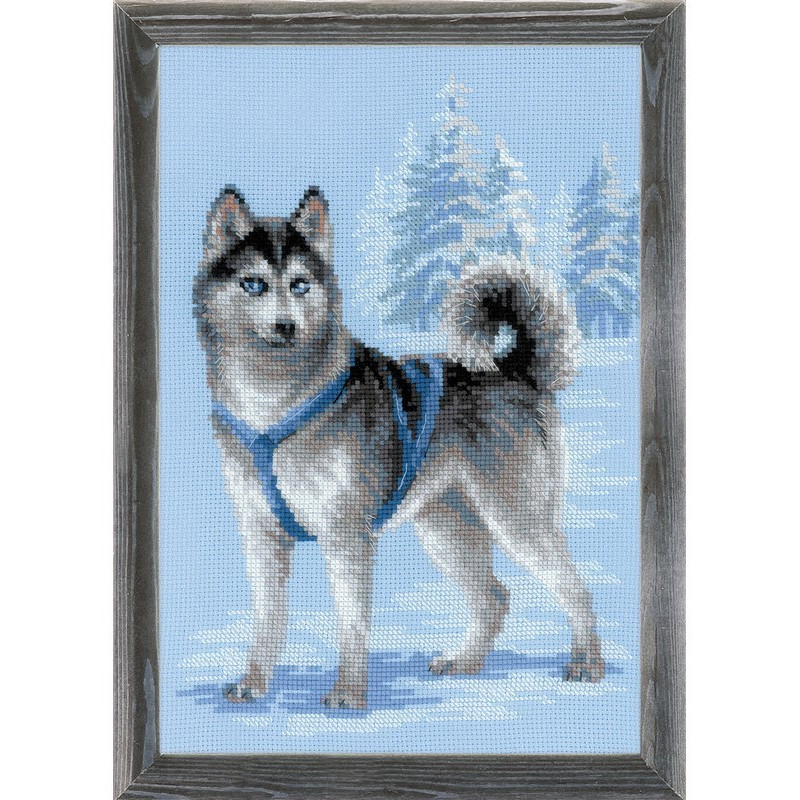 Borduurpakket Husky Borduurpakket Husky