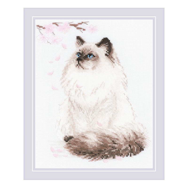 Kit de broderie Miaou Zen Kit de broderie Miaou Zen