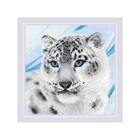 Kit de broderie Léopard des neiges Kit de broderie Léopard des neiges