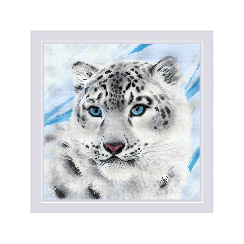 Stickset Schneeleopard
