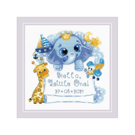 Kit de broderie Bonjour petit! (pour un garçon)