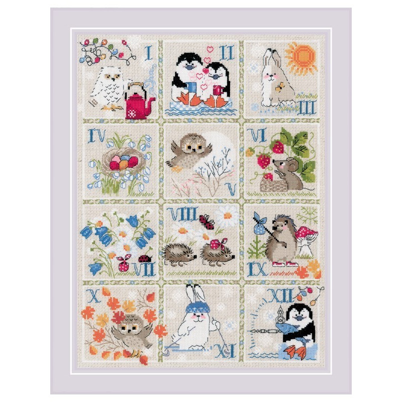 Borduurpakket Bos Kalender Borduurpakket Bos Kalender