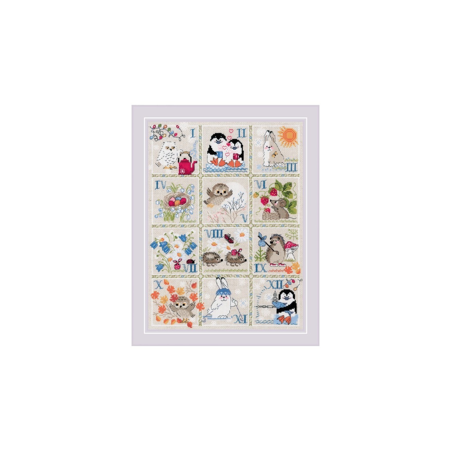 Riolis Stickset Waldkalender
