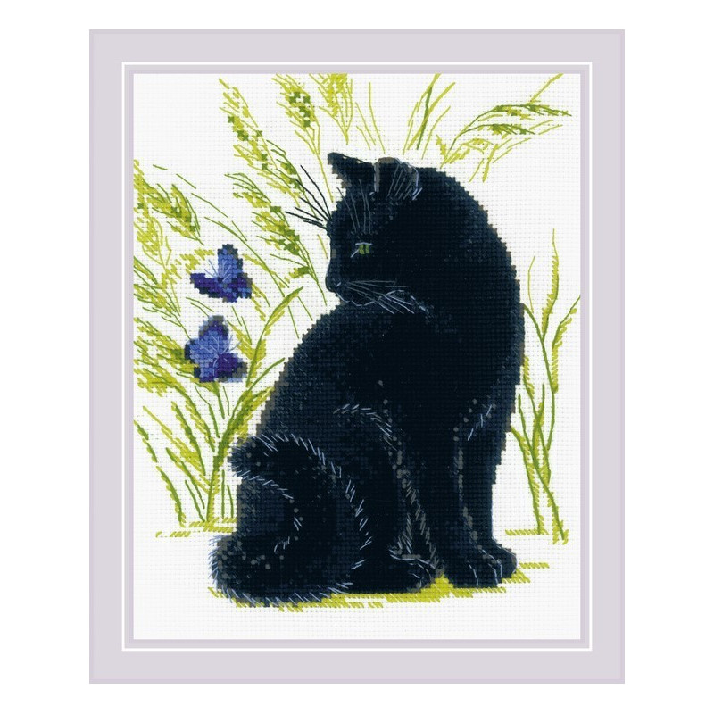 Stickset Schwarze Katze Stickset Schwarze Katze