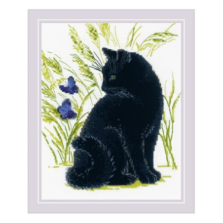 Kit de broderie Chat noir
