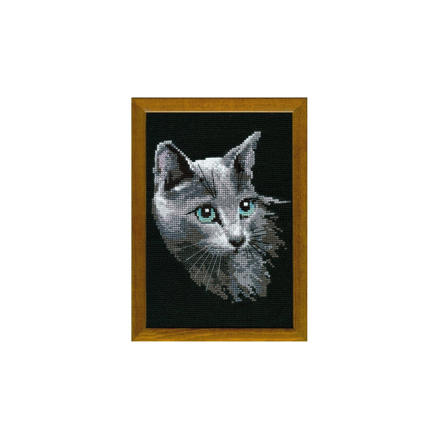 Riolis Borduurpakket Blauwe Rus Kat