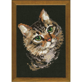 Kit de broderie Chat gris Kit de broderie Chat gris
