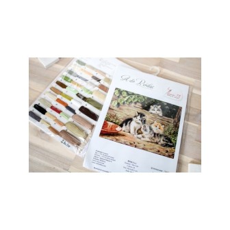 Luca-S Kit de broderie Les chats