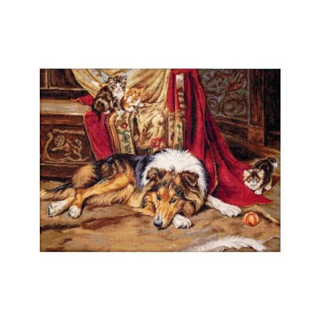 Embroidery kit A Reluctant Playmate