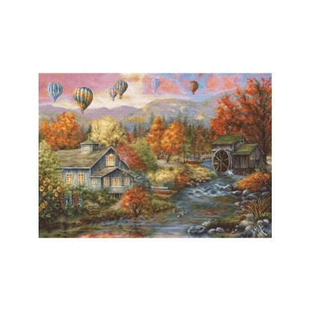 Stickset Herbst-Creek-Mühle