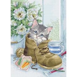 Embroidery kit Luca-S Cute Kitten