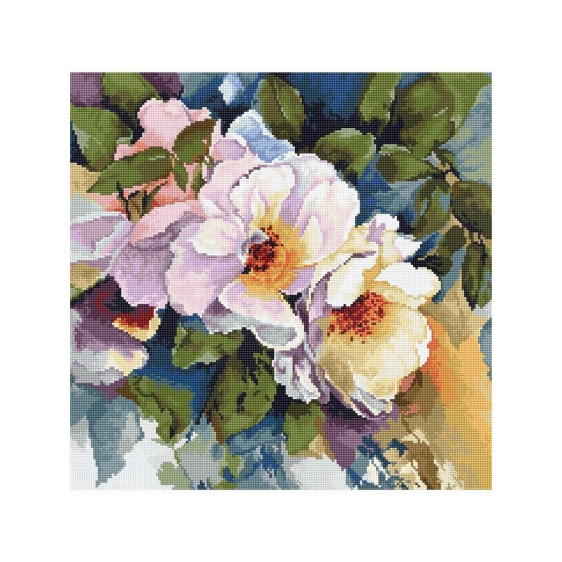 Borduurpakket Rozen aquarelle
