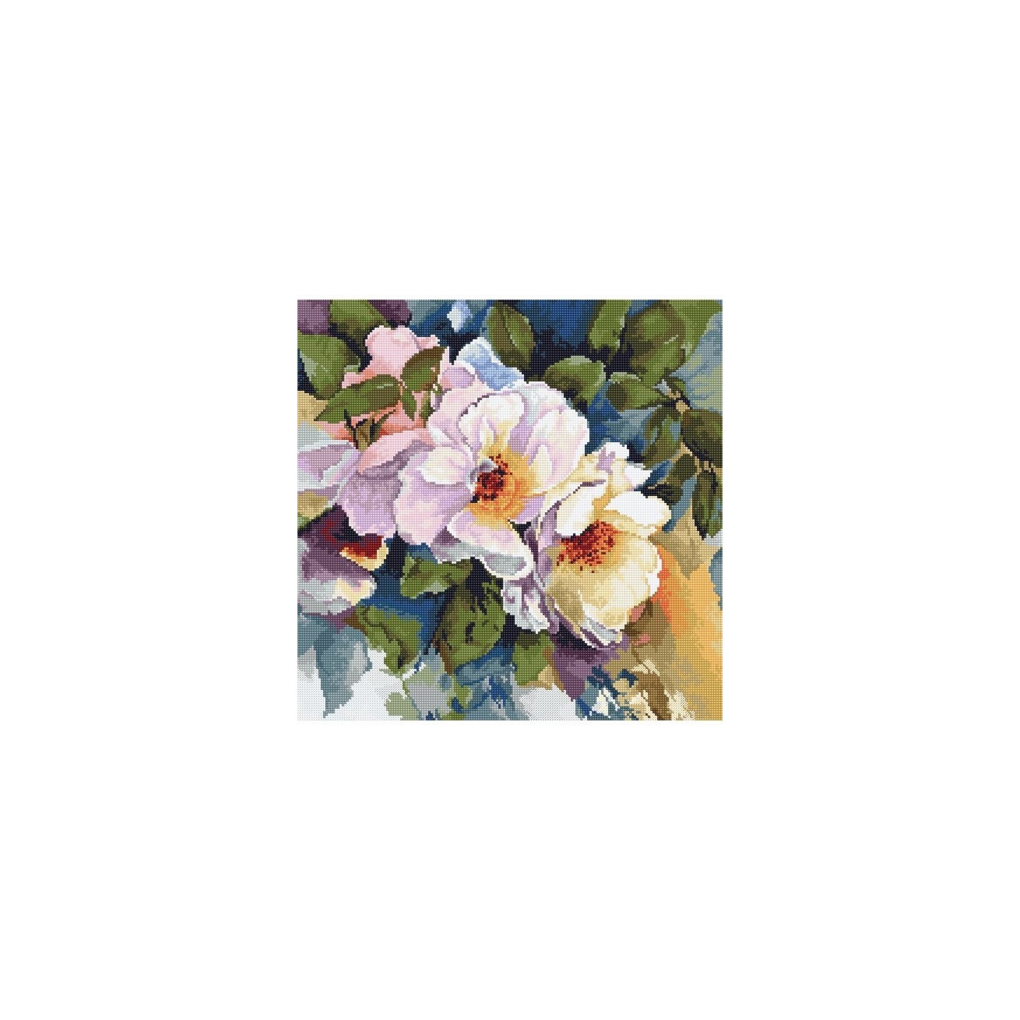 Luca-S Kit de broderie Aquarelle de roses