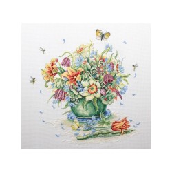Embroidery kit Luca-S April Bouquet
