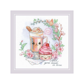 Kit de broderie Café des amoureux