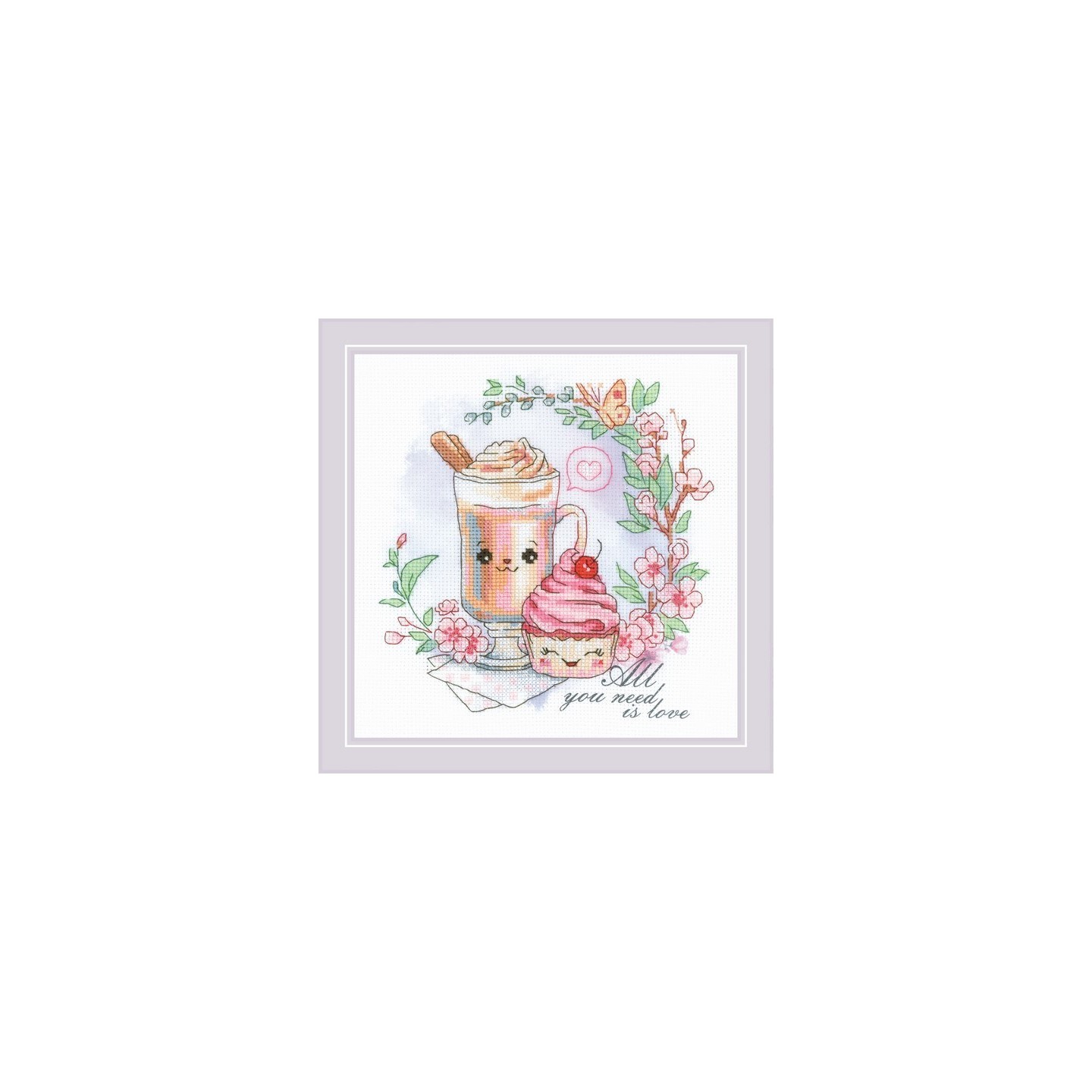 Riolis Kit de broderie Café des amoureux