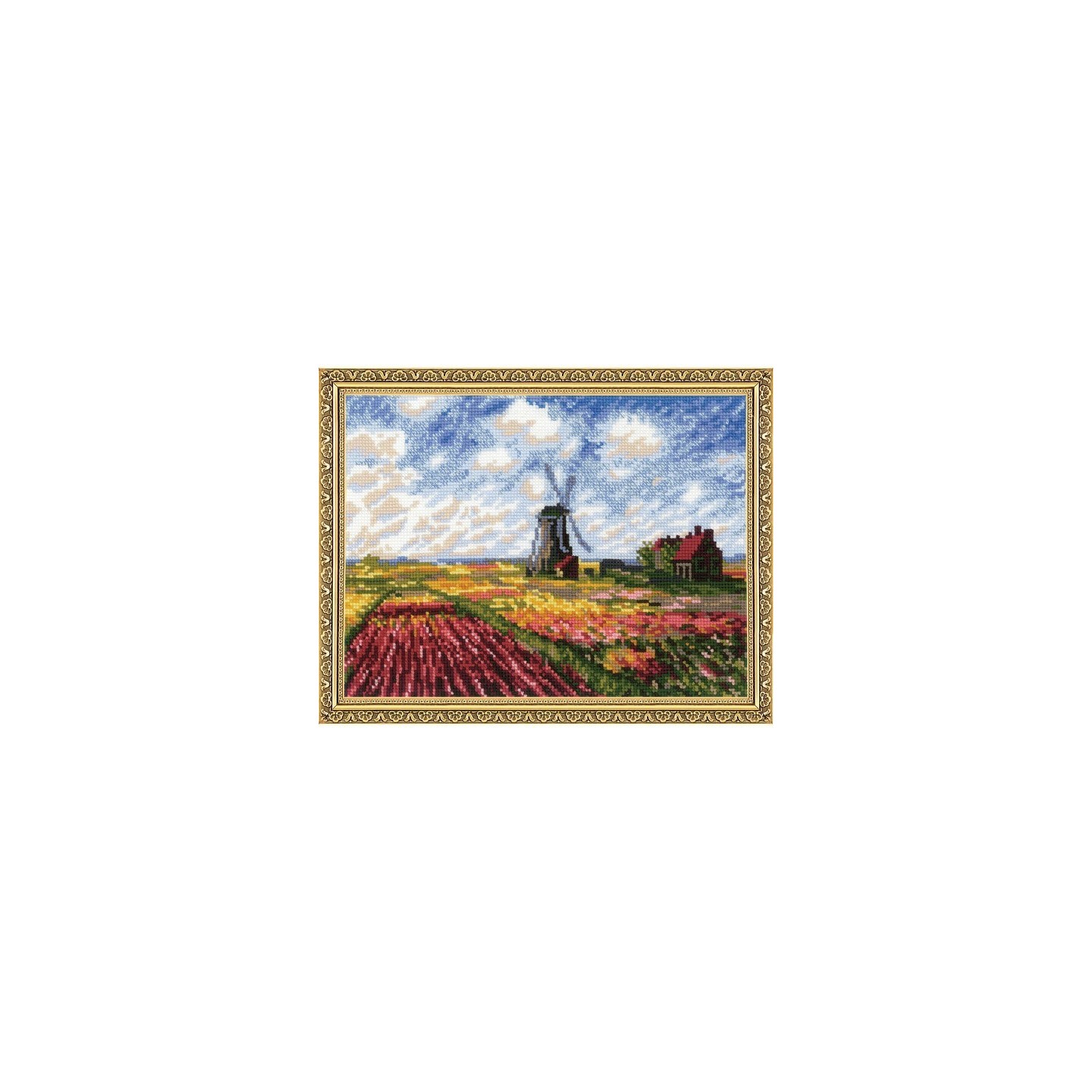 Riolis Embroidery kit Tulip Fields after C. 