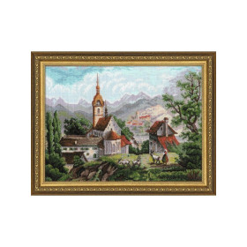 Embroidery kit Monastery Shonenvert after engravings of the XIX century Embroidery kit Monastery Shonenvert after engravings of the XIX century