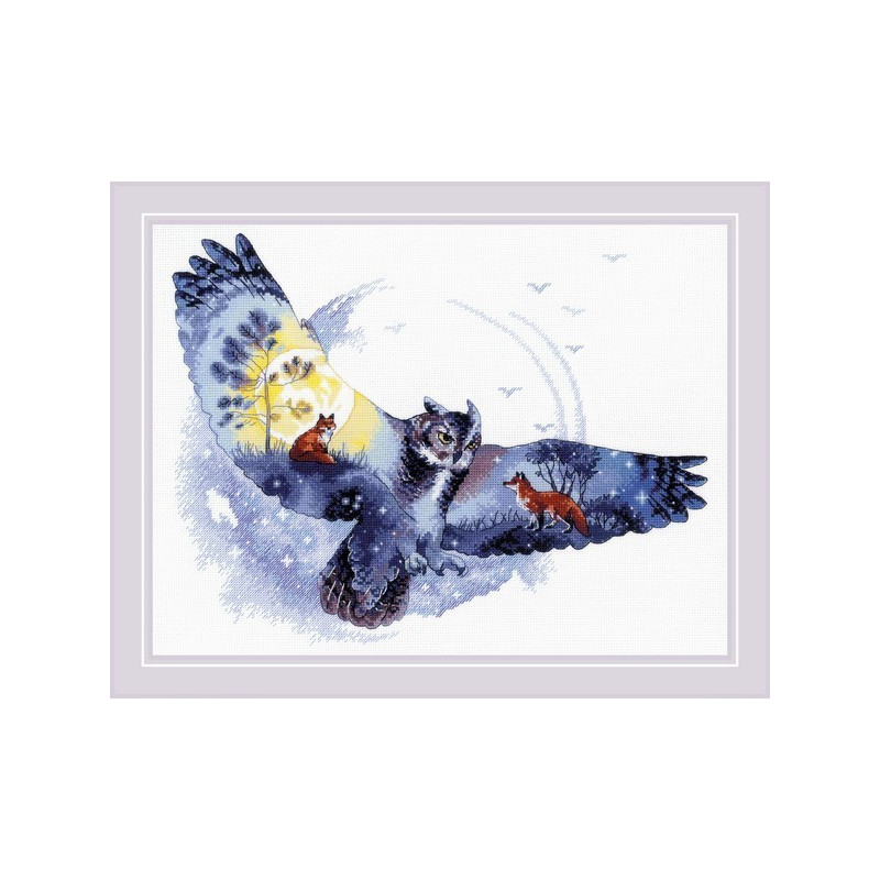 Embroidery kit In The Night Forest Embroidery kit In The Night Forest
