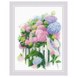 Riolis Embroidery kit Hydrangea Garden