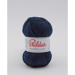 Phildar crochet yarn Phil Coton 3 naval