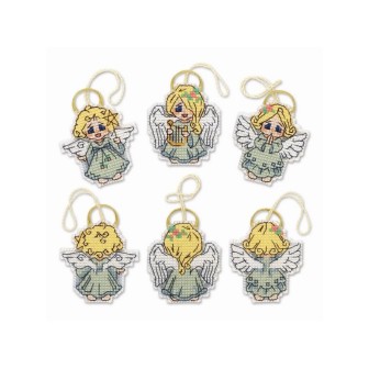 Riolis Stickset Christbaumschmuck Engelchen