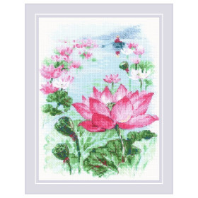 Riolis Kit de broderie Champ de Lotus.