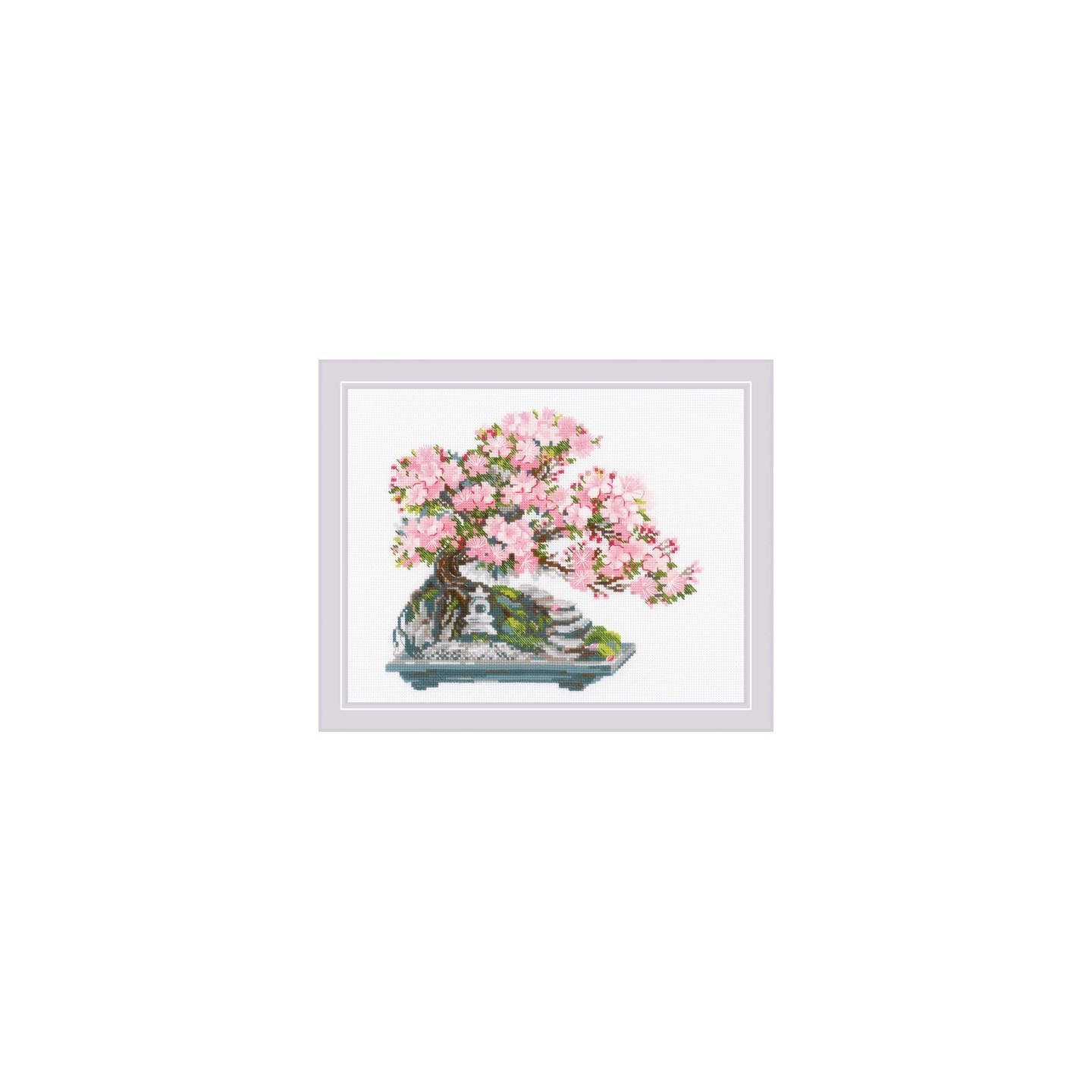 Riolis Kit de broderie Bonsaï en fleurs