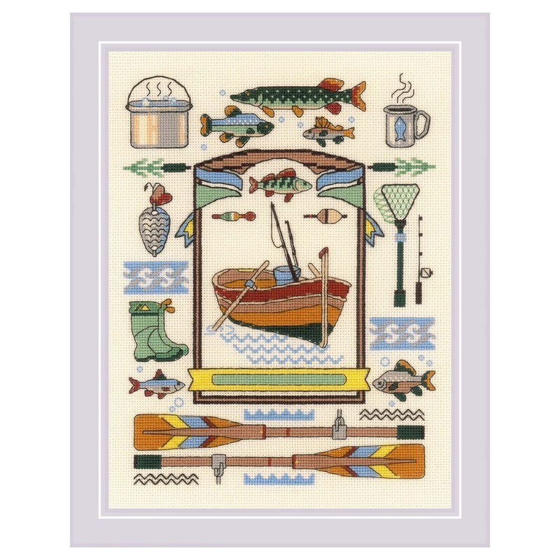 Embroidery kit Good Catch Embroidery kit Good Catch