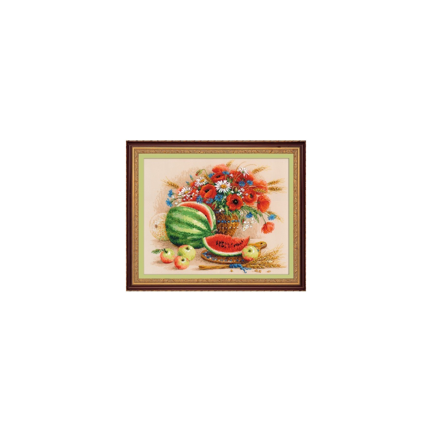Riolis Stickset Stillleben mit Wassermelone