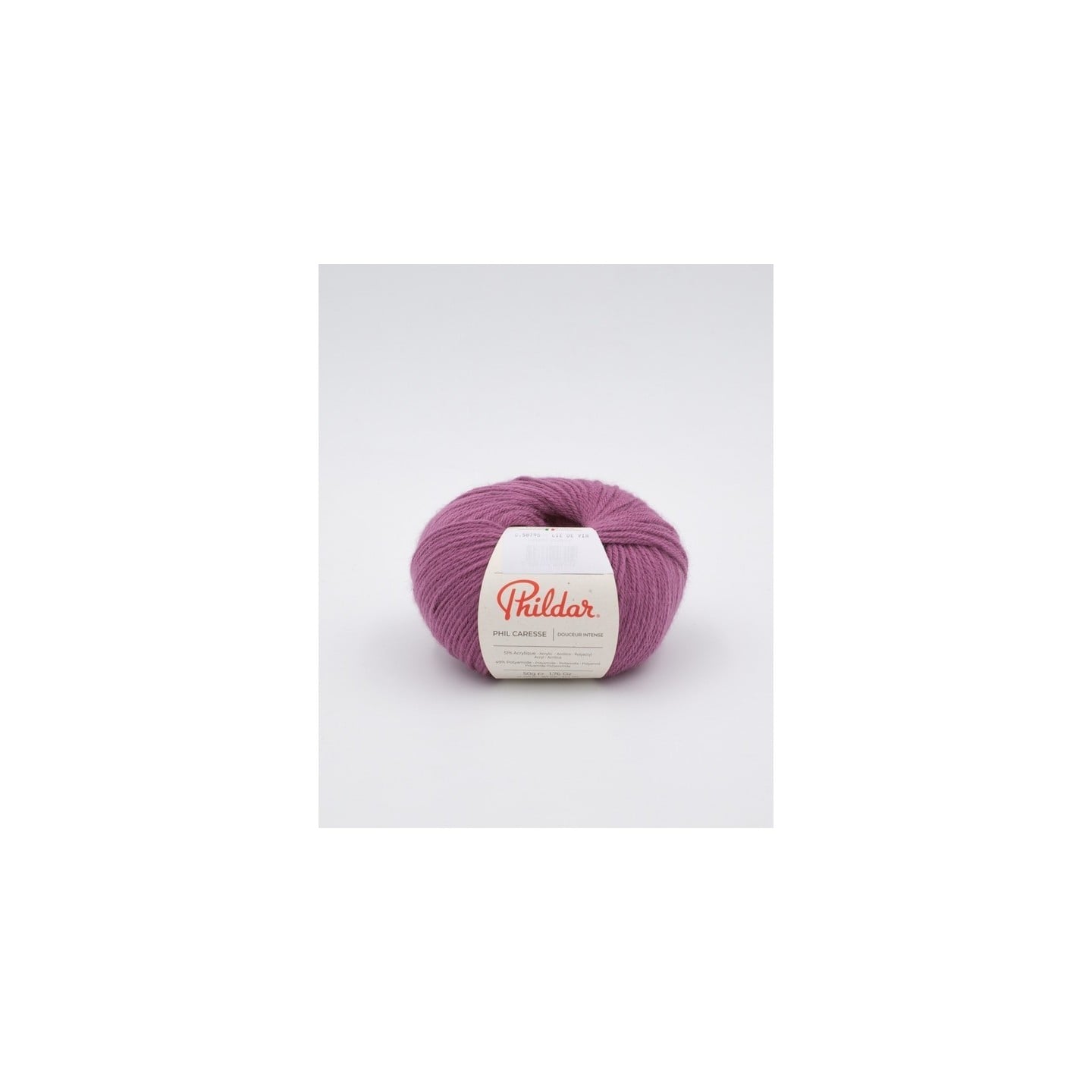 Knitting yarn Phildar Phil Caresse Lie de Vin
