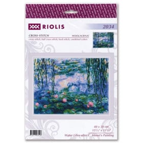 Borduurpakket Waterlelies naar C. Monet