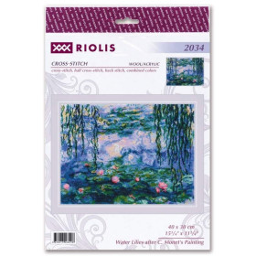 Kit de broderie Nymphéas d'après C. Monet Kit de broderie Nymphéas d'après C. Monet