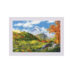 Riolis Embroidery kit Mountain Village
