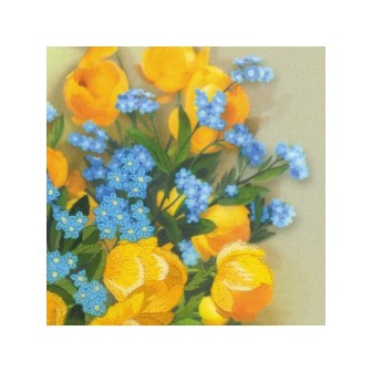 Riolis Embroidery kit Globe Flowers
