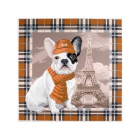 CDA Aida imprimée Bouledogue français à Paris