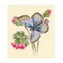 RTO Stickset Schmetterling auf der zierlichen Blume